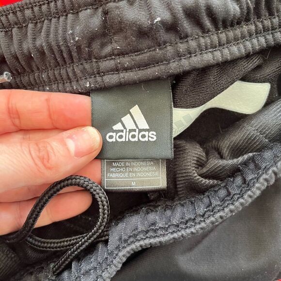 adidas Black Track Pants with White Stripes - Picture 9 of 9